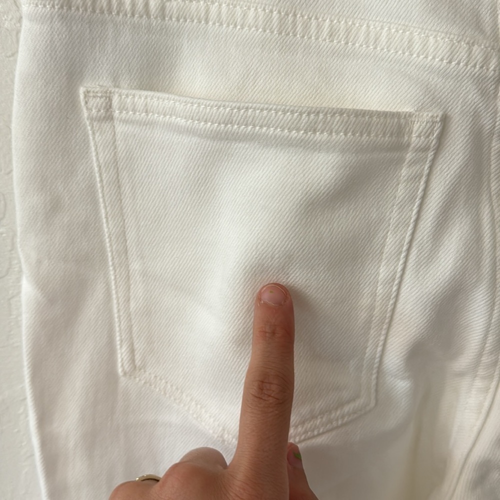J. Crew White Essential Straight Leg Tall 25 Denim Jean Zip Closure - Picture 6 of 9